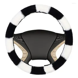 Steering Wheel Covers Elastic Plush Softy Fluffy Car Cover | Cow Print Inventive For Women