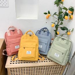 School Bags Weysfor Waterproof Nylon Women Backpack Female Solid Colour Schoolbag Leisure Portable Travel Large Capacity Mochila