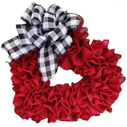 Decorative Flowers Wedding Proposal Arrangement Wall Hanging Decoration Window Wreath Door Heart-shaped Cloth Garland Mother