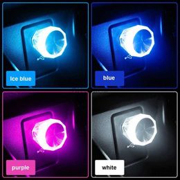 Night Lights Car Mini USB LED Light Atmosphere Lamps For Interior Environment Auto PC Computer Portable Light Plug Play YQ240207