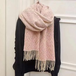 Scarves Gradient Color Imitation Cashmere Scarf Versatile Women Autumn Winter Simple Tassel Neck Protection Shawl