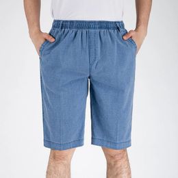 Men's Pants Casual Elastic Waist Drawstring Short Trousers With Pocket Tech Size 50 For Men Tie M Apparel