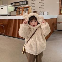 Jackets Overcoat 2024 Winter Kids Faux Fur Parka Jacket Children Clothing Girls Boys Clothes Coat Snowsuit Outerwear