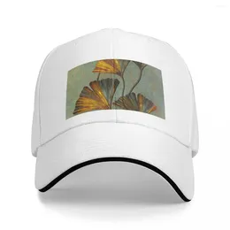 Ball Caps Ginko Floral Decoration #ginko Cap Baseball Beach Thermal Visor Trucker Hats For Men Women's