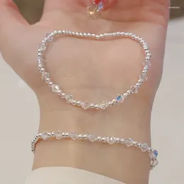 Link Bracelets Fashion 925 Sterling Silver Bracelet Beads Exquisite Simple Women Fine Jewelry Accessories