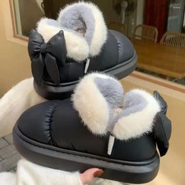 Slippers Winter Women Cute Warm Boots Indoor Soft Soled Female Cotton Shoes Outdoor Non-slip Snow For Men Pu Waterproof