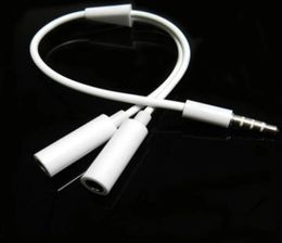 3.5mm 1 Male to 2 Dual Female o Stereo Jack Adapter Headphone Y Splitter Cable for Samsung HTC5195277