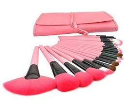 Professional 24 pcs Makeup Brushes Set Charming Pink Cosmetic Eyeshadow Brushes Make Up Kits 4062094