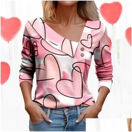 Women'S T-Shirt Womens T Shirts Long Sleeved Shirt Short Business Tops For Women Flattering Drop Delivery Apparel Clothing Tees Dhmae