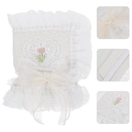 White Colour Notebook Cover Lace Decorative Book Sleeve Delicate Diary Covers Washable Cloth