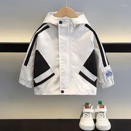 Jackets Kids Boys Spring And Autumn Charge Coat 2024 Fashionable Children's Jacket Baby Korean Fashion Top Clothing