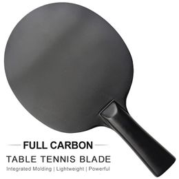 Full Graphite Table Tennis Blade Lightweight Ping Pong Blade Integrated Molding Pingpong Base Board for Attack 100% Carbon 240123