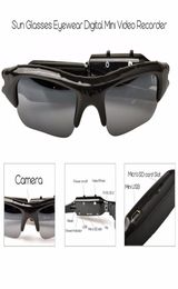 HD Mini Eyewear Sunglasses Camera Portable o Video Recorder Mini Sport Camera DVR DV Camcorder Hidden Bicycle Skate Record Cameras1813252