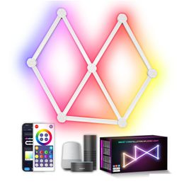 Wall Lamps Wifi Led Smart Lamp Rgb Light Bar Modar Diy Atmosphere Night App Music Rhythm Tv Backlight Bedroom Game Room Decoration D Dhduv