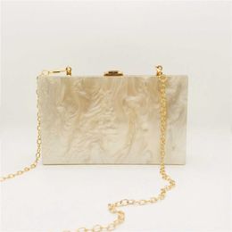 Hot selling new apricot Coloured acrylic dinner bag, fashionable party gold powder sequin wedding dress handbag 240207