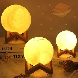 Night Lights 3D Print Moon Lamp Battery LED Night Light Warm Colour Moon Lamp Childrens Night Lamp Decoration Birthday Gifts YQ240207