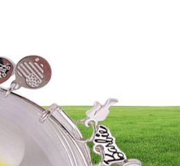 Authentic 925 Sterling Silver pendants Barbie Trio Charm Bangle Shiny Silver Fits European bear Jewellery Style Gift 1009156754414269