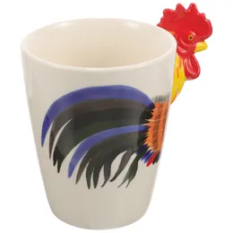 Dinnerware Sets Rooster Coffee Mug Ceramic Tea Cups Easter Party Gift Water Containers Ceramics