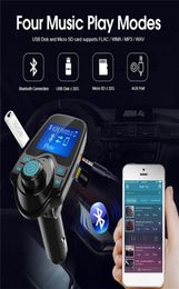 T11 LCD Bluetooth Players Hands-free Car Auto Kit A2DP 5V 2.1A USB Charger FM Transmitter Wireless Modulator o Music Player With Package2959235