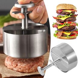 Hamburger Press Burger Patty Maker 304 Stainless Steel Non-Stick Pork Beef Burgers Manual Press Mold For Grill Griddle Meat Tool 240125