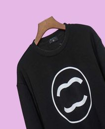 Designer Luxury Sweatshirts Sweater Autumn And Winter Mens Womens Chest Big Pattern Printed Loose Cotton Round Neck Coat1249505