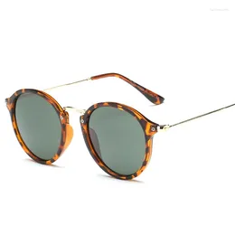 Sunglasses Fashion Round Metal Frame Mirror Women Men 2024 Retro Brand Designer Trending UV400 Gafas De Sol Mujer