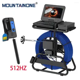 Sewer Inspection Camera 10'' 1080P Screen Pipe Metre Counter Self-Leveling 512HZ Locator Diameter 7mm Cable