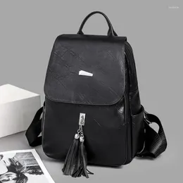 School Bags Light Luxury Zipper PU Large Capacity Women's Bag 2024 High Quality Fashion Casual Brand Trend Backpack Bolsas Femininas