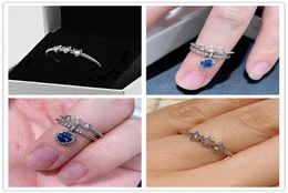 High quality 100% 925 Sterling Silver Celestial Stars Ring with Clear CZ European Style Jewellery Charm4559118