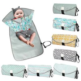 3-in-1 Multifuctional Baby Changing Mat Waterproof Diaper Changing Pads Portable Infant Baby Foldable Urine Mat Travel 240129