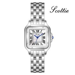 Relógios de pulso de alta qualidade marca de luxo clássico cor dial diamante panthere moda mulheres relógio senhoras quartzo relógio de pulso feminino clo330s