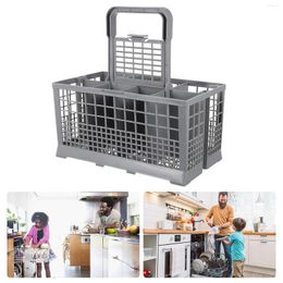 Kitchen Storage Dishwasher Box Drainer Items Rack Drying Silverware Basket Tableware Dishes