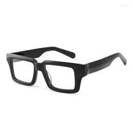 Sunglasses Cubojue 150mm Black Men Reading Glasses Women Rectangle Flat Top Eyeglasses Frame Male Spectacles For Prescription Large Big