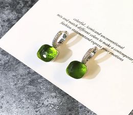 diamond earrings beautiful Colour stone earings candy Colour crystal earrings spot fashion Jewellery designer earrings orecchini5336108