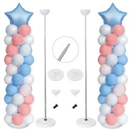 81Inch Balloon Column Stand Kit Set Adjustable Ballon Holder Base Wedding Birthday Party Decoration Baby Shower Favours Christmas 240130