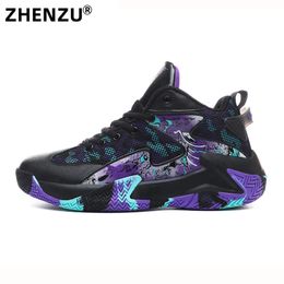 ZHENZU 36-46 Lightweight Men Basketball Shoes Boys Breathable Non-Slip Wearable Sports Shoes Athletic Sneakers Women 240125