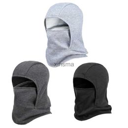 Beanie/Skull Caps Fashion Hat Polar Coral Fleece Winter Men Face Mask Neck Beanies Thermal Head Cover Tactical Military Sports Scarf Ski Warm YQ240207