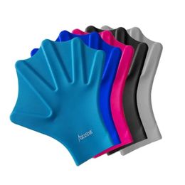 Adult Children 100 Silicone Soft All Finger Diving Webbed Gloves Swimming Training Paddles Frog Palm Aid 240131