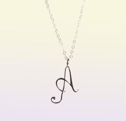 12P Monogram English Initial Alphabet A Tiny Letter Charm Metal pendant necklace for Engagement Lucky woman mother men039s fami7822675