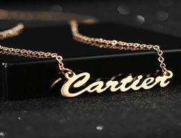 custom name pendant necklace for women luxury designer gold letter pendants Customised letters necklaces Jewellery family friends gf5052223