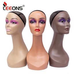 Realistic Mannequin Head For Wigs Female Mannequin Head With Long Neck Manikin Head Bust For Wig DisplayHatSunglassJewelry 240118