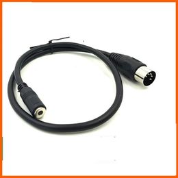 3.5 female to MIDI 5-core male audio plug adapter cable DIN5P to DC3.5 female guitar electronic piano cable