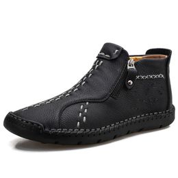 Mens Casual Chukka Boots Slip On Mid top Moccasins Shoes Renaissance Shoes Pirate Ankle Boots P20D50