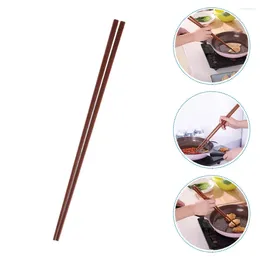 Kitchen Storage 1 Pair Of Frying Cooking Chopsticks Extra Long Wooden Pot Noodle 32CM