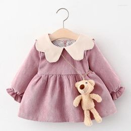 Girl Dresses Autumn Baby Girls Clothes Born Cotton Long Sleeve Princess For Clothing 1st Birthday Dress Toddler