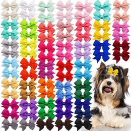 Dog Apparel 20PCS Colourful Bow Hairpin Cute Dogs Hair Clips Puppy Cat Headwear Boutique Accessories Pet Supplies