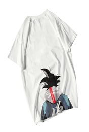 Ebaihui 2021 Round Neck Cartoon Goku Tshirt Men Cotton Loose Half Sleeve Trend Casual Top Chinese Style Culture Funny Tshirts X4991546