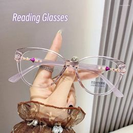Sunglasses Anti Blue Light Cat Eye Reading Glasses High-definition Fashionable Portable Versatile Eyewear Elderly Presbyopia