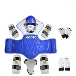 Knee Pads 8pcs Set Taekwondo Protective Gear Actual Combat Equipment Thicken Competition Martial Arts Training