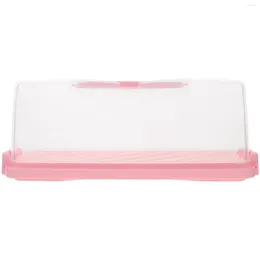 Plates Clear Cupcake Stand Toast Box Bread Storage Carrying Case Saver Container Airtight Handheld Containers Bride